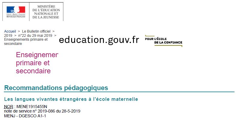 Recommandations P Dagogiques Pour L Cole Maternelle Circonscription