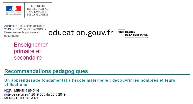 Recommandations Pédagogiques Pour L’école Maternelle | Circonscription ...